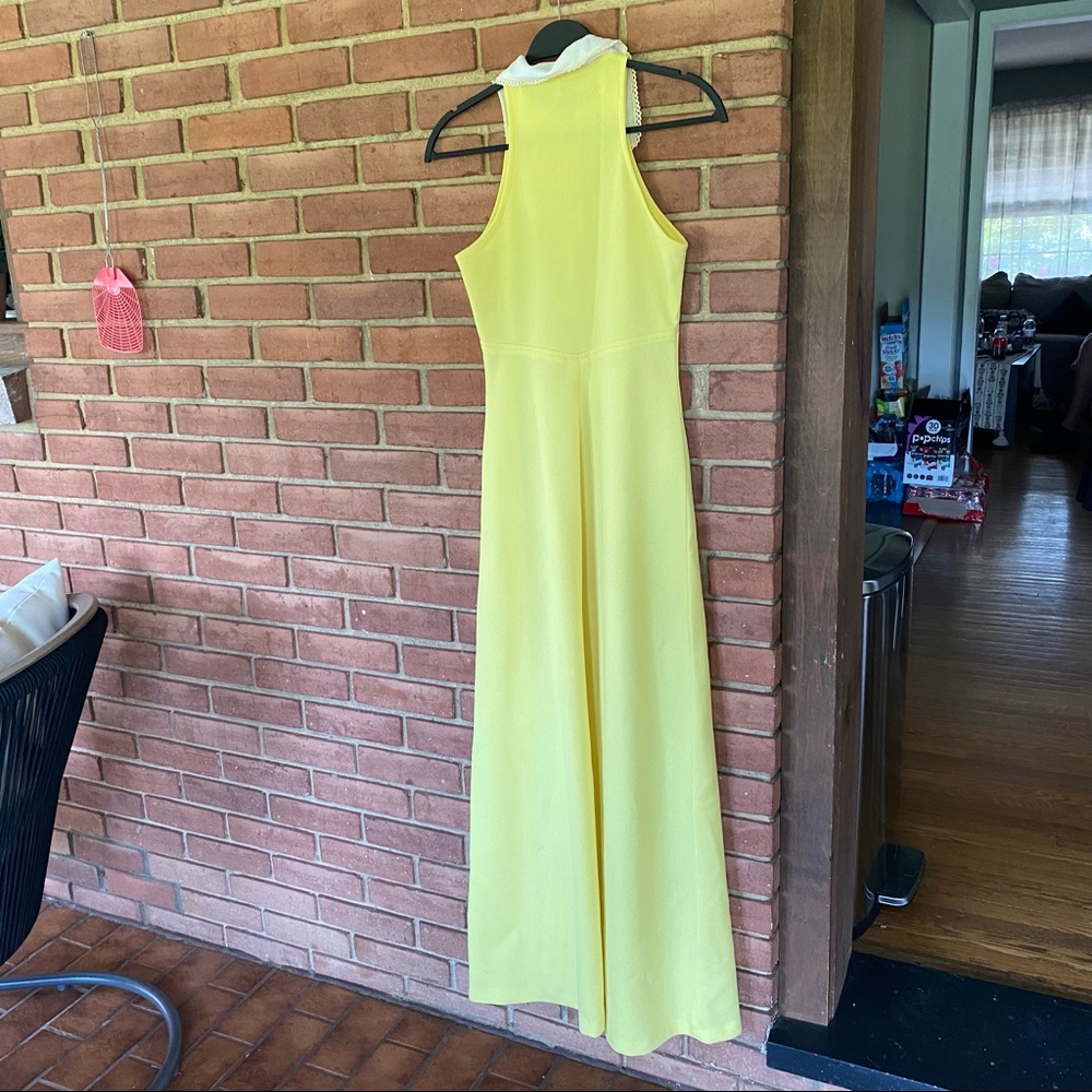 Allegro Vintage Yellow Summer Dress - Picture 5 of 6